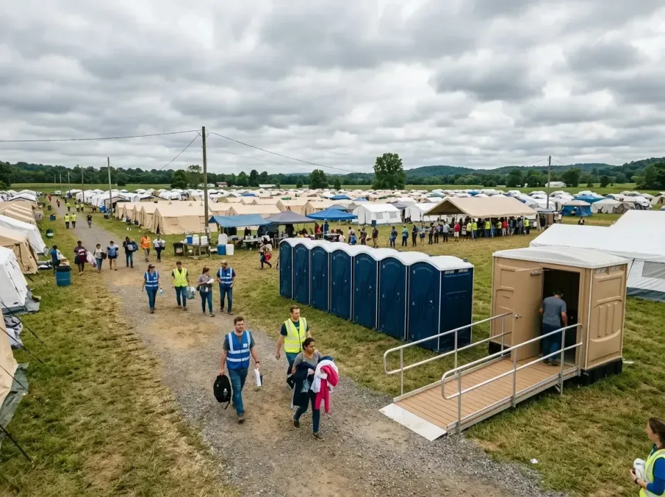 disaster-relief-camp-restrooms-010 — frequently asked questions, Dumpster & Portable Bathrooms Rental in Fort McKinley, OH